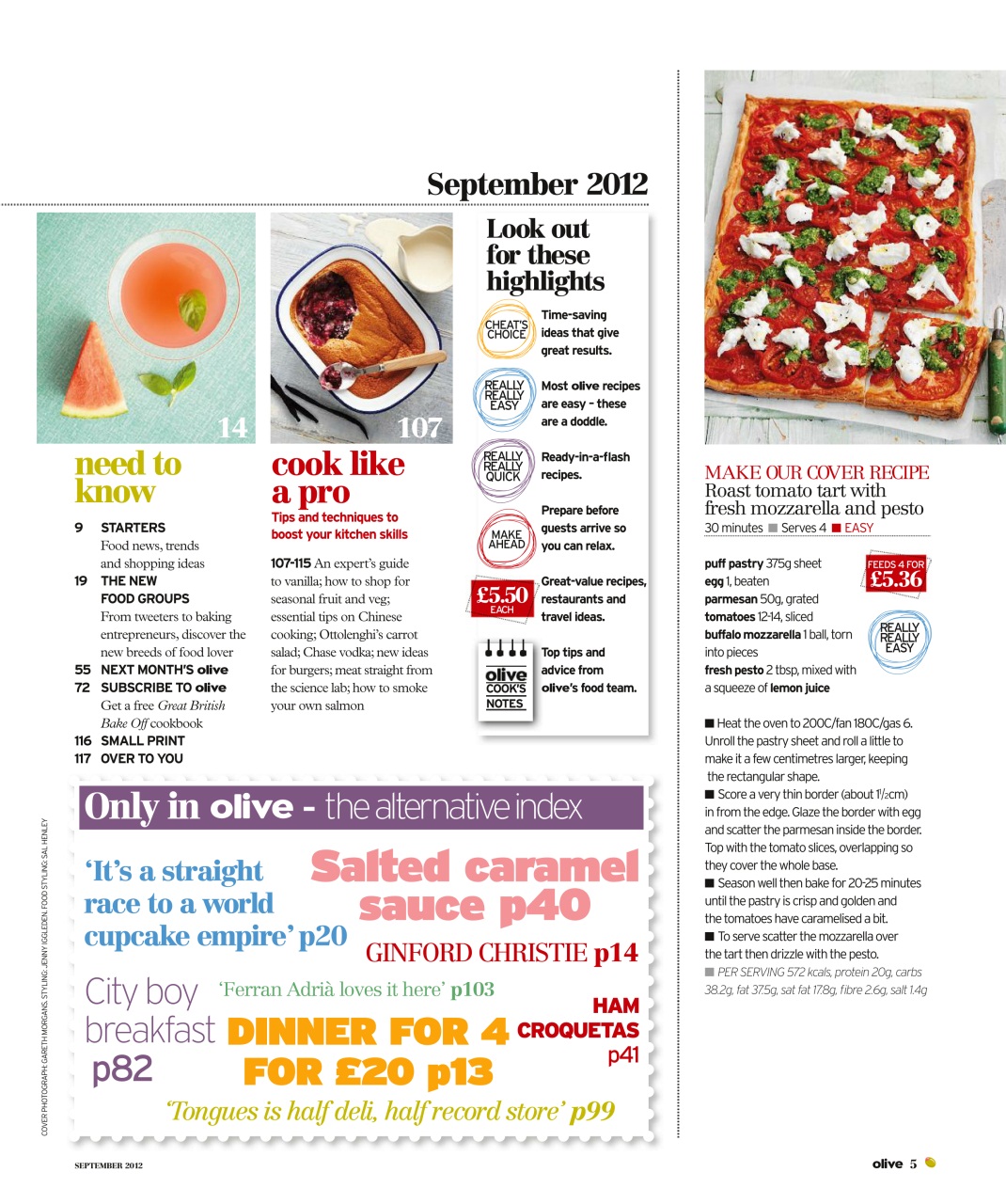 Olive Magazine Preview Pages