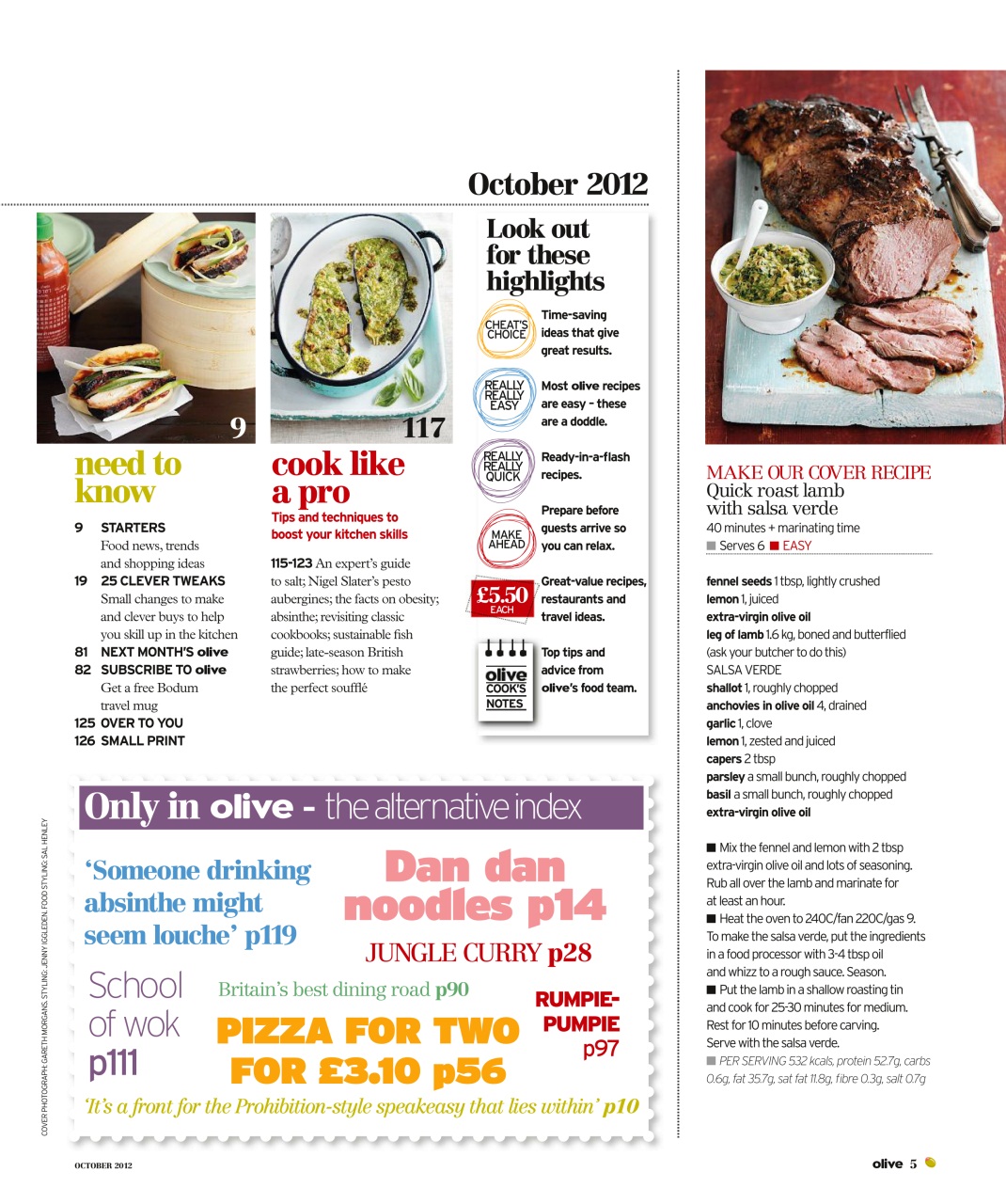 Olive Magazine Preview Pages