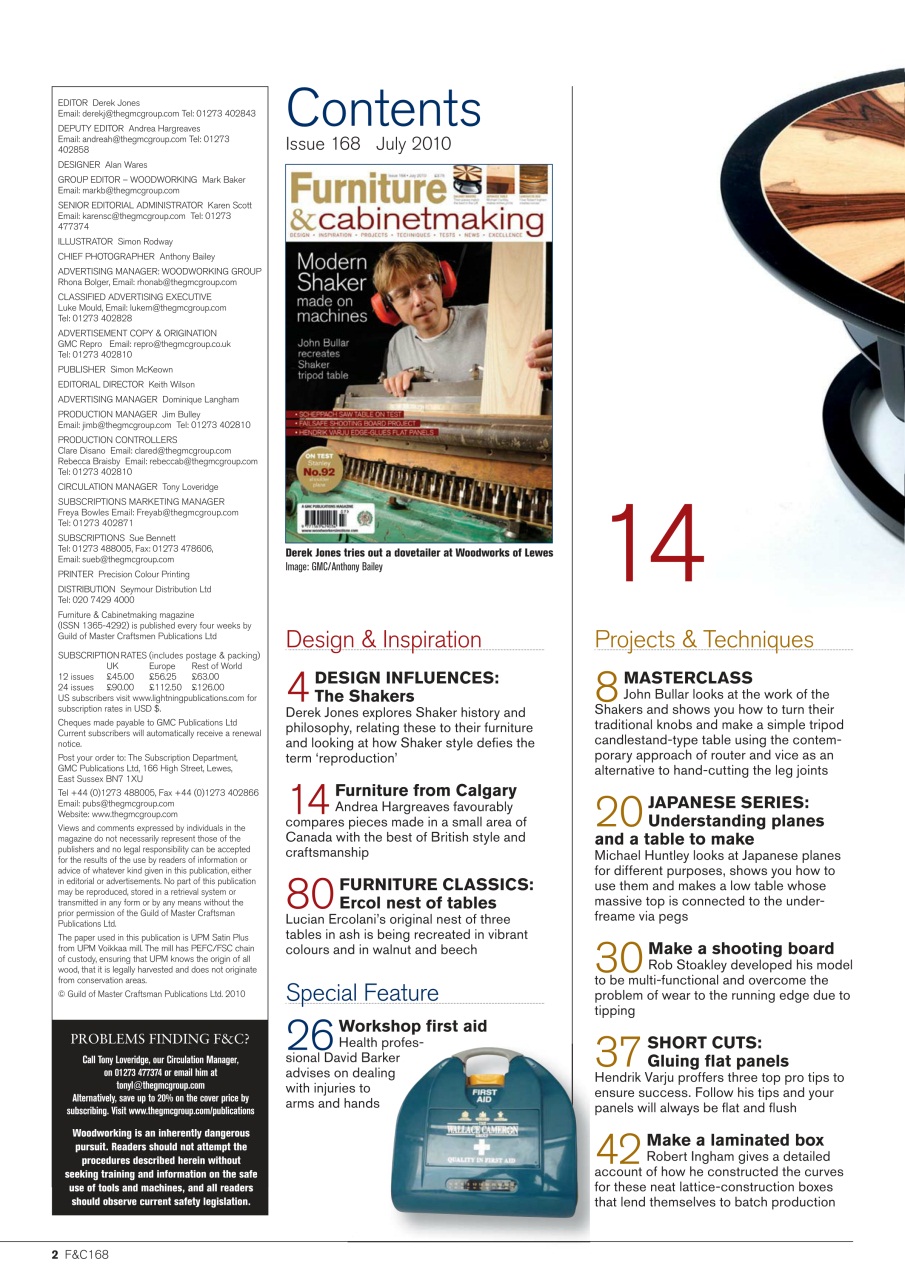 Furniture & Cabinetmaking Preview Pages