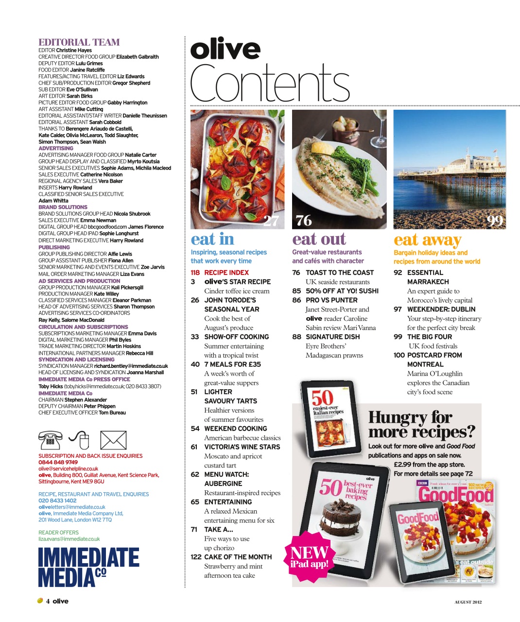 Olive Magazine Preview Pages