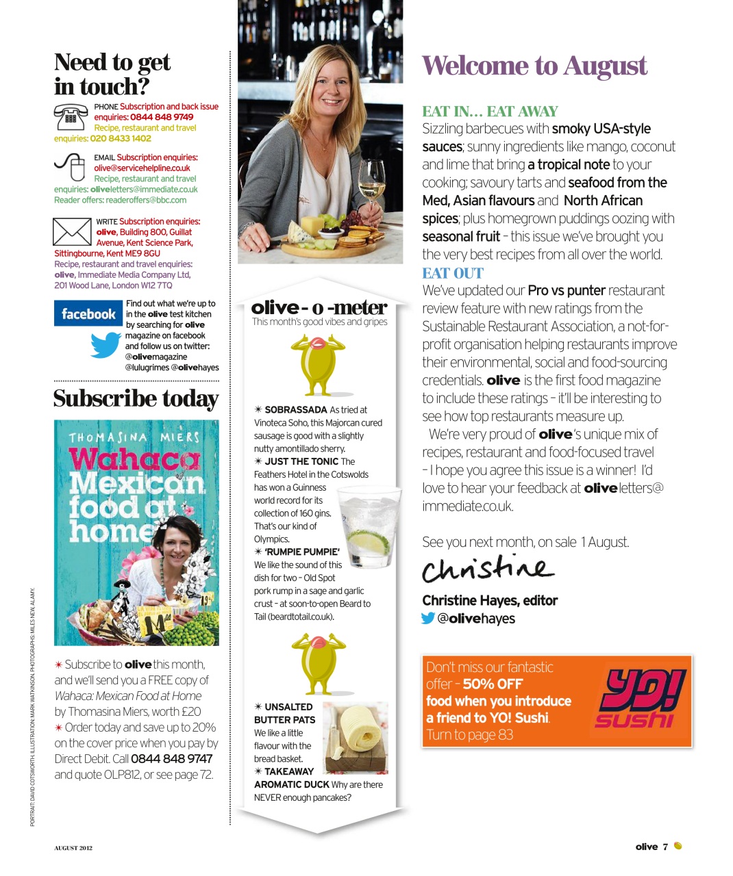 Olive Magazine Preview Pages