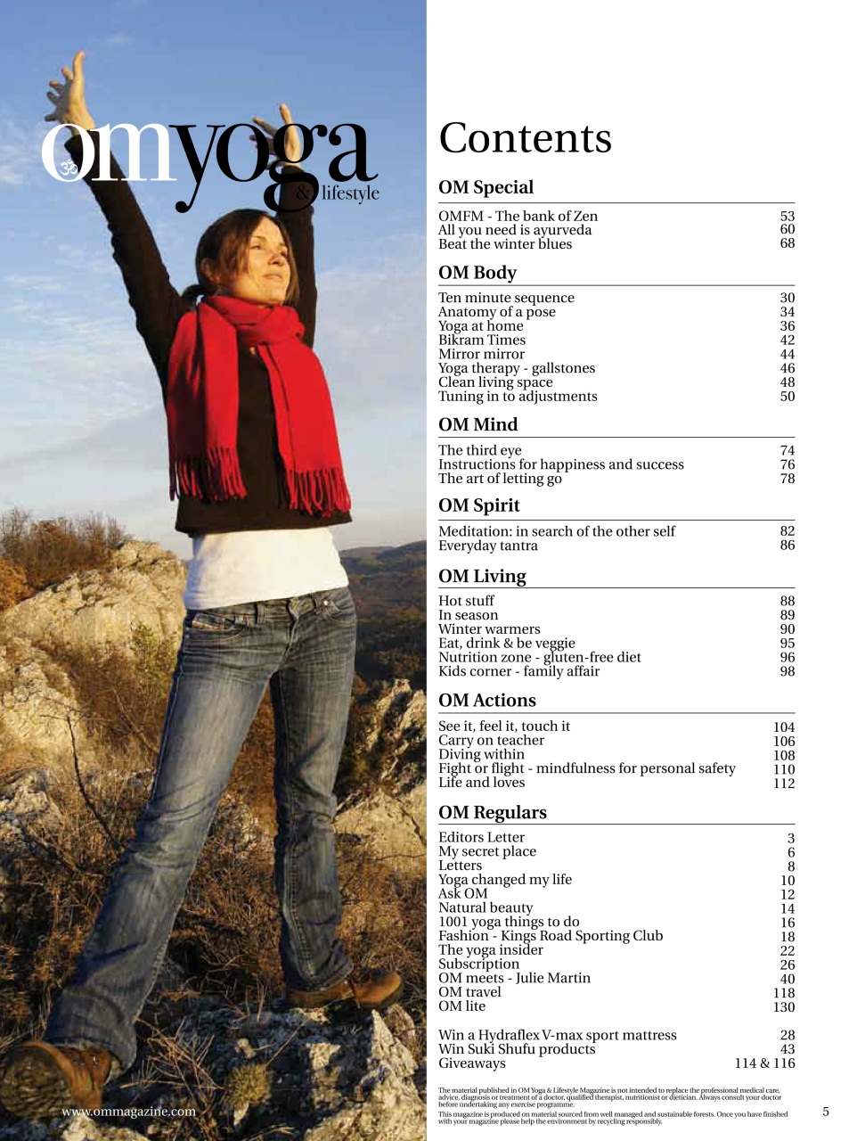 OM Yoga Magazine Preview Pages