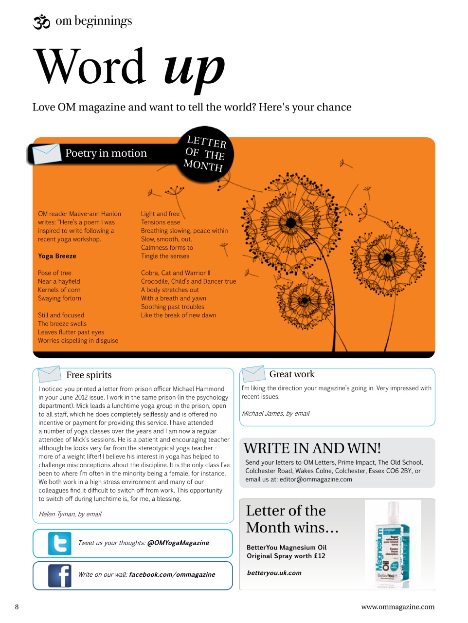 OM Yoga Magazine Preview Pages