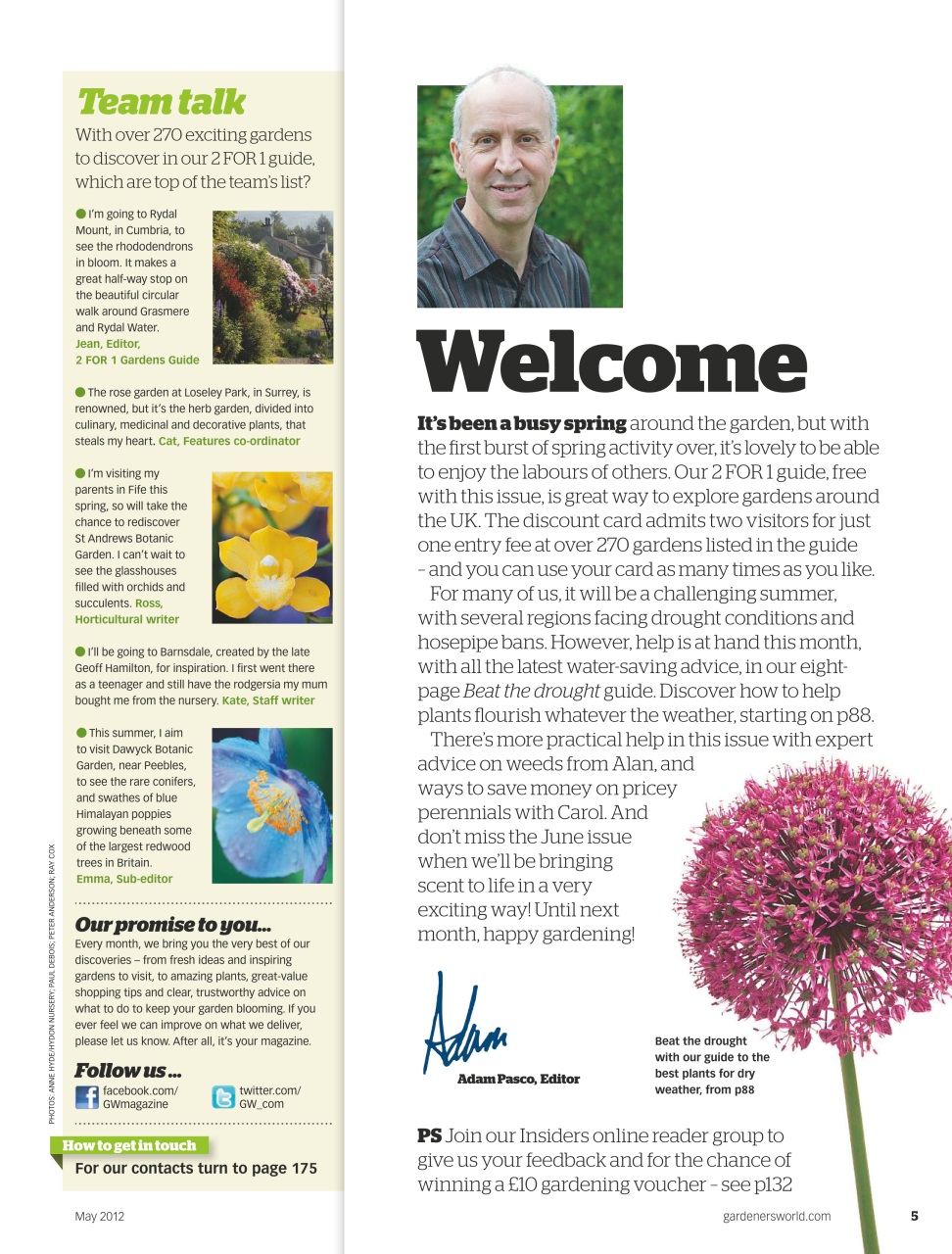 BBC Gardeners’ World Magazine Preview Pages