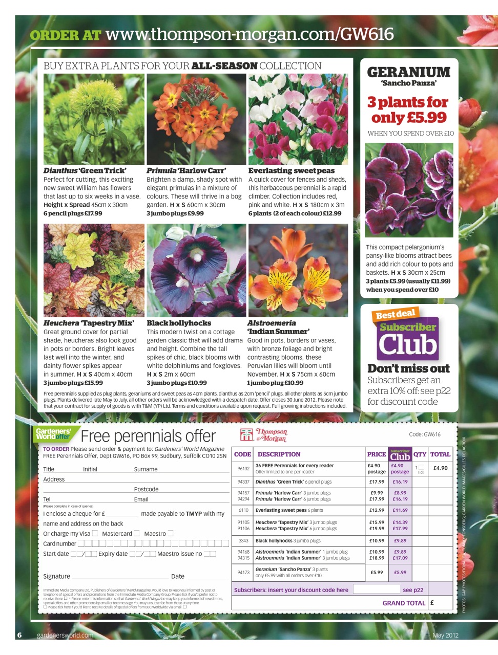 BBC Gardeners’ World Magazine Preview Pages