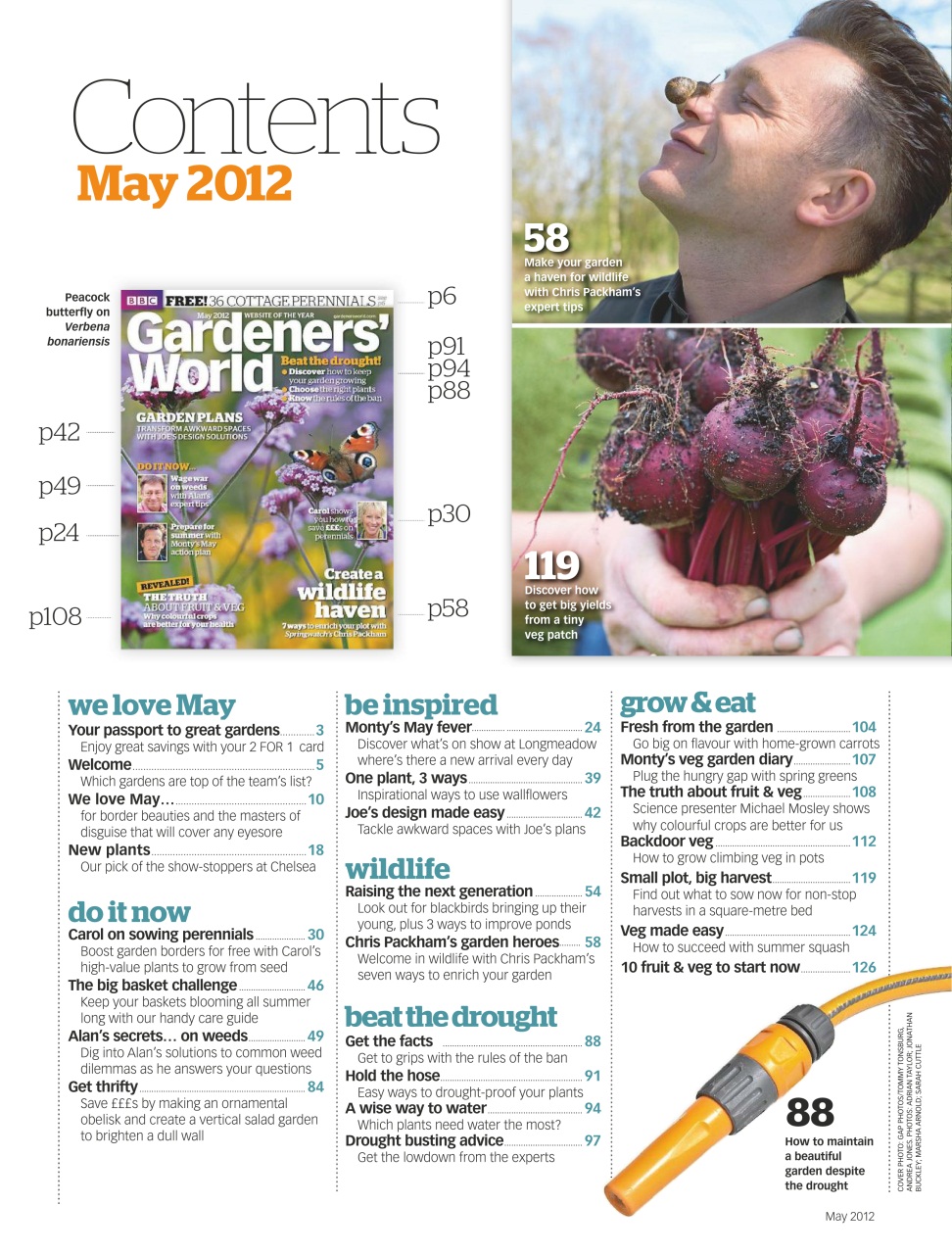 BBC Gardeners’ World Magazine Preview Pages