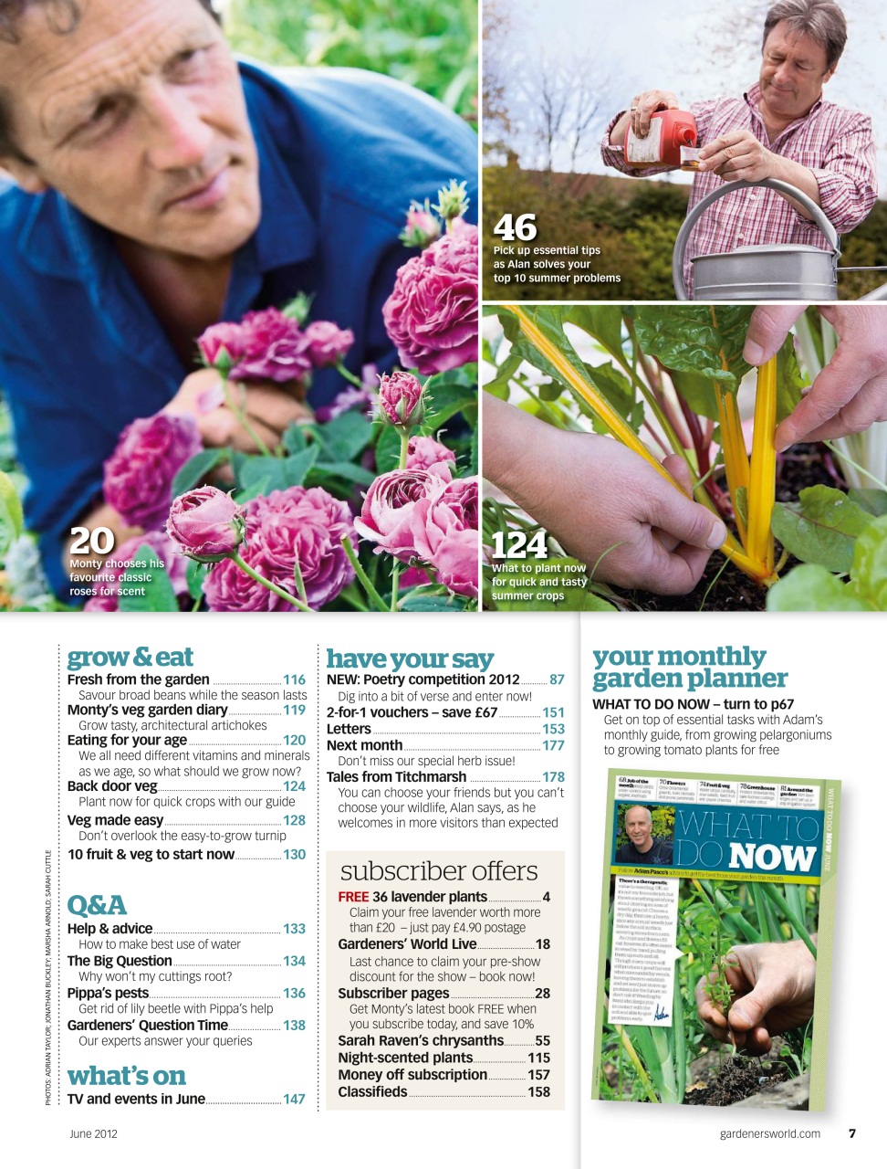 BBC Gardeners’ World Magazine Preview Pages