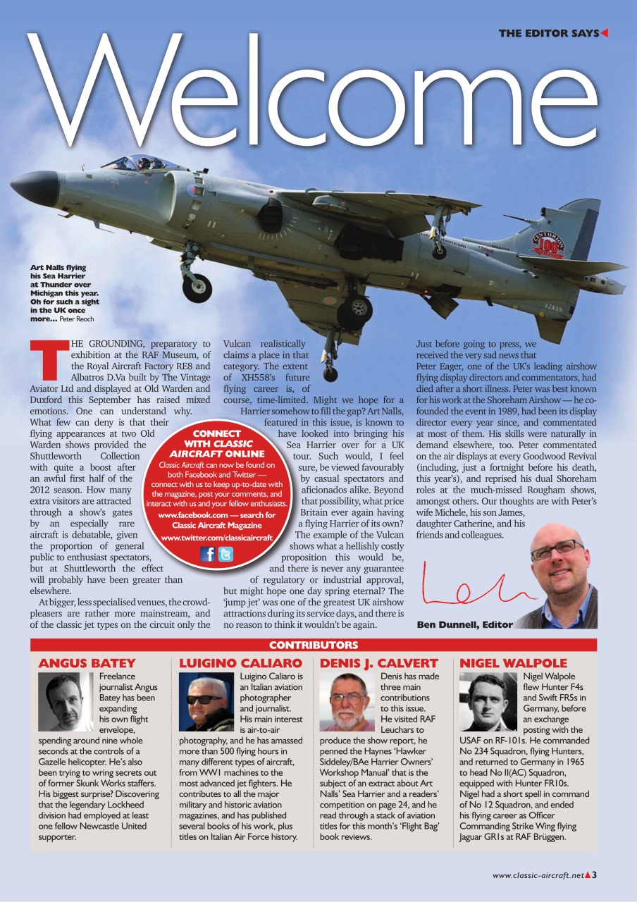 Classic Aircraft Preview Pages