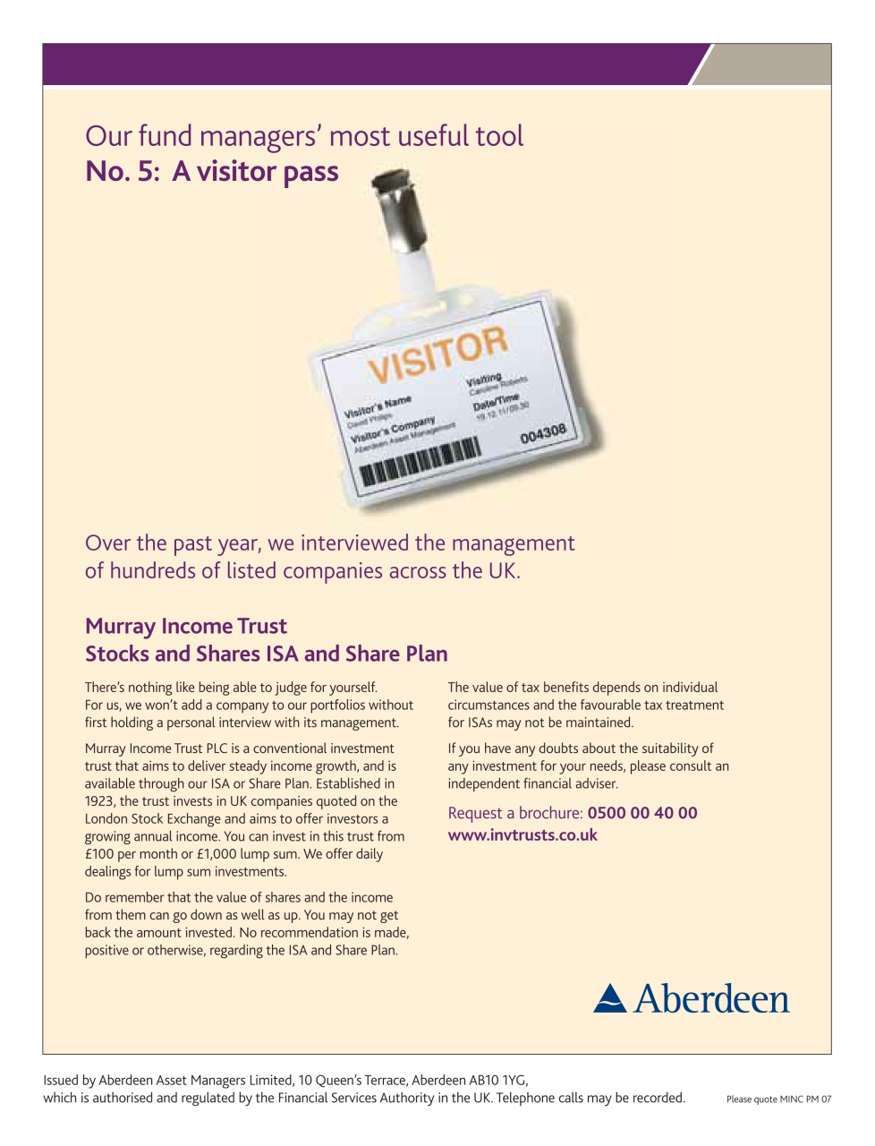 Prospect Magazine Preview Pages