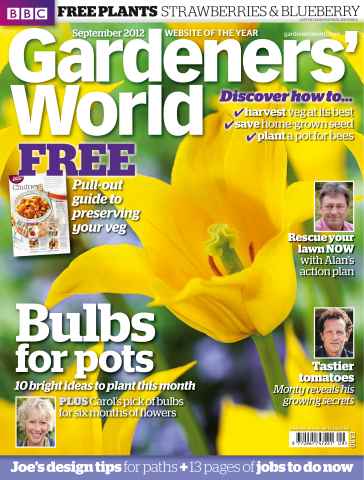BBC Gardeners’ World Magazine issue September 2012