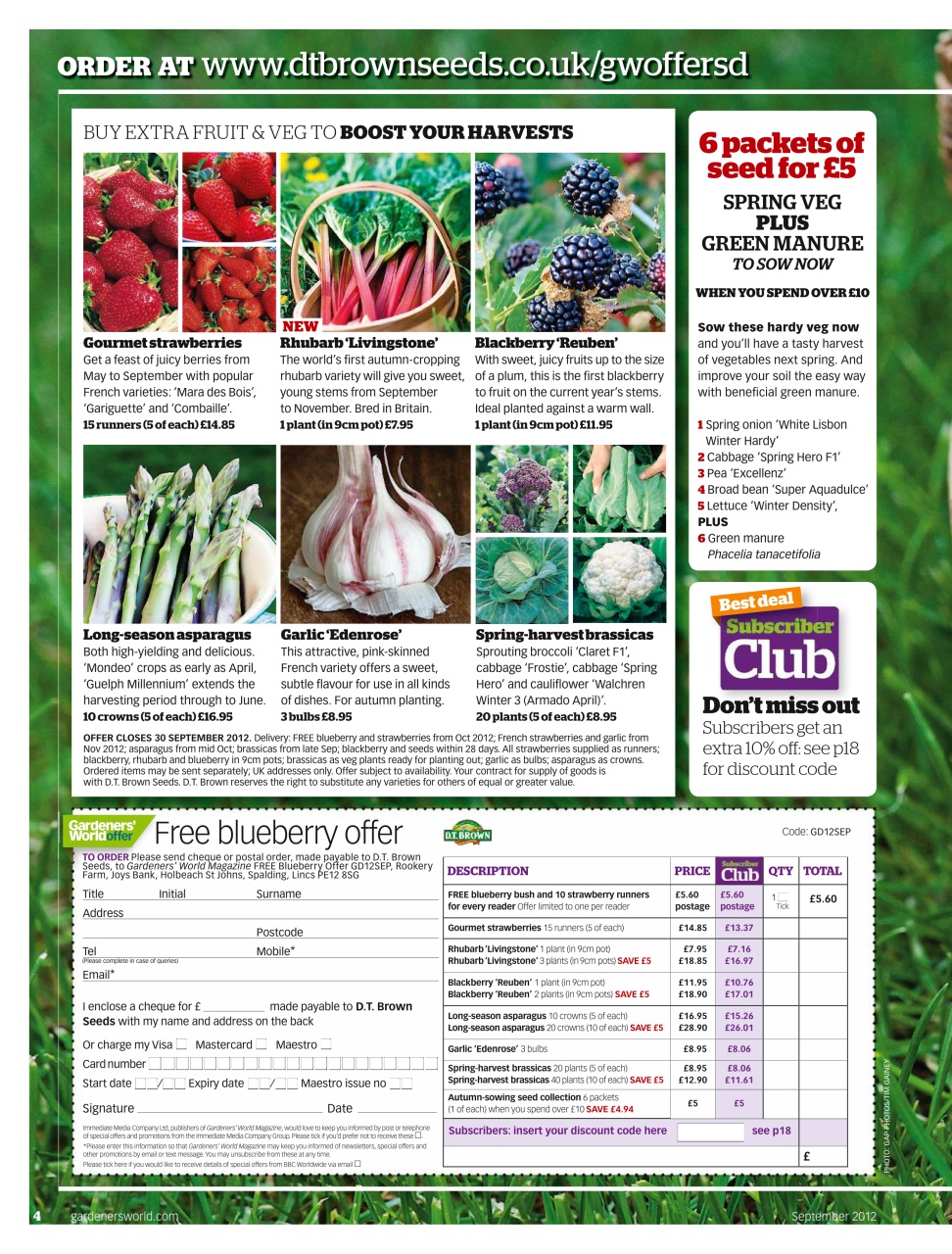 BBC Gardeners’ World Magazine Preview Pages