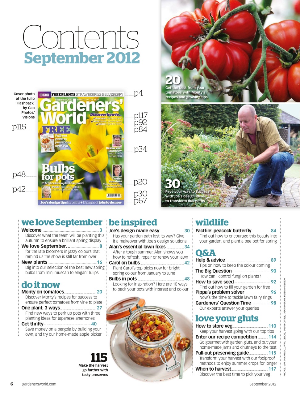 BBC Gardeners’ World Magazine Preview Pages