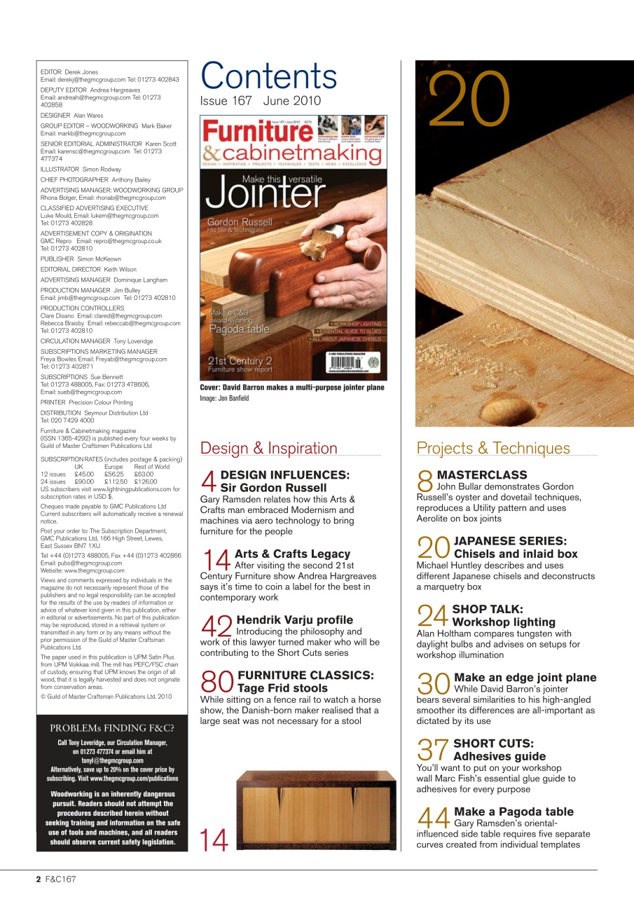 Furniture & Cabinetmaking Preview Pages