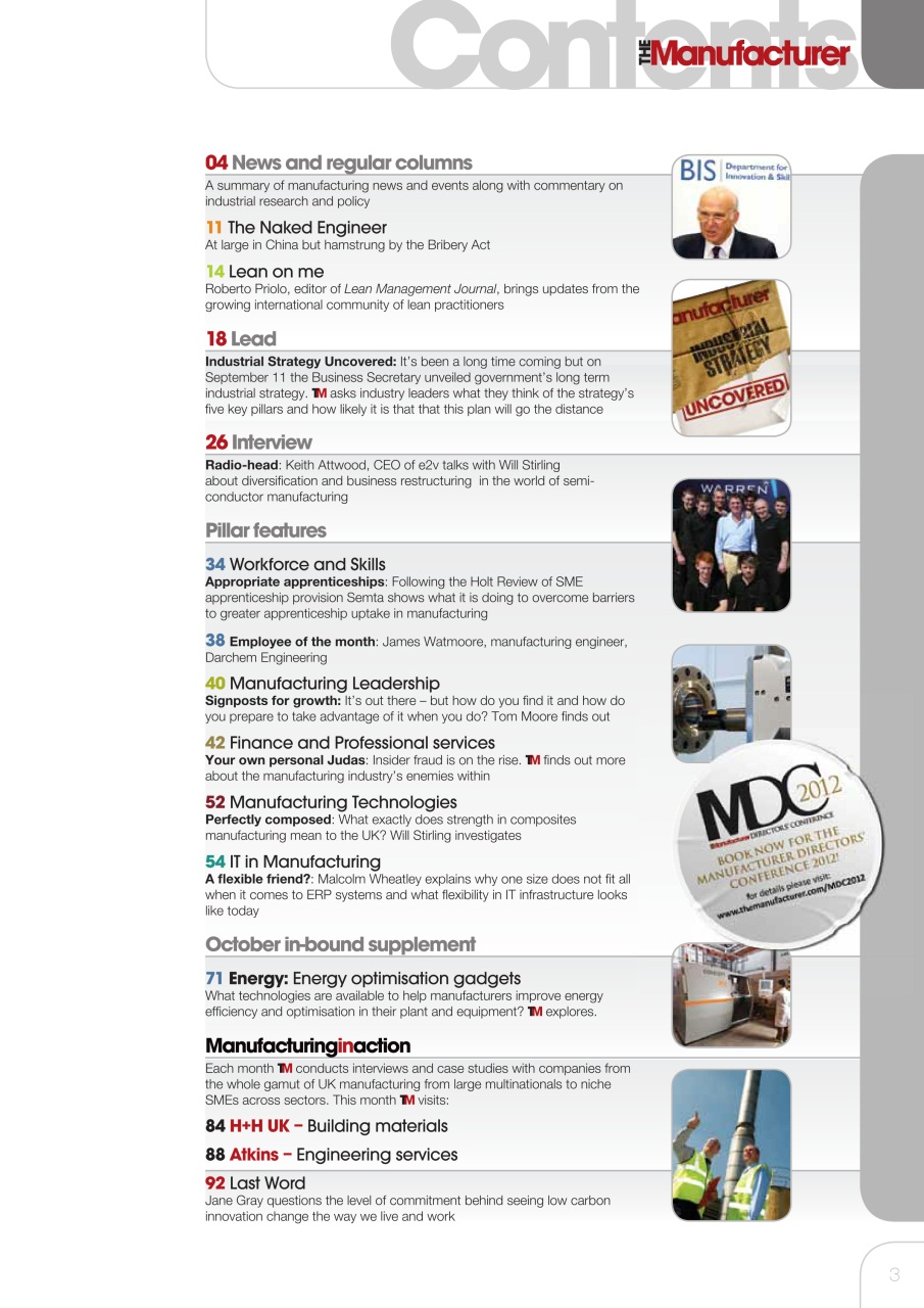 The Manufacturer Preview Pages