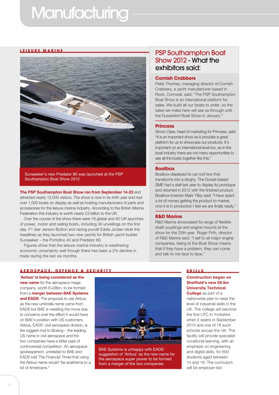 The Manufacturer Preview Pages