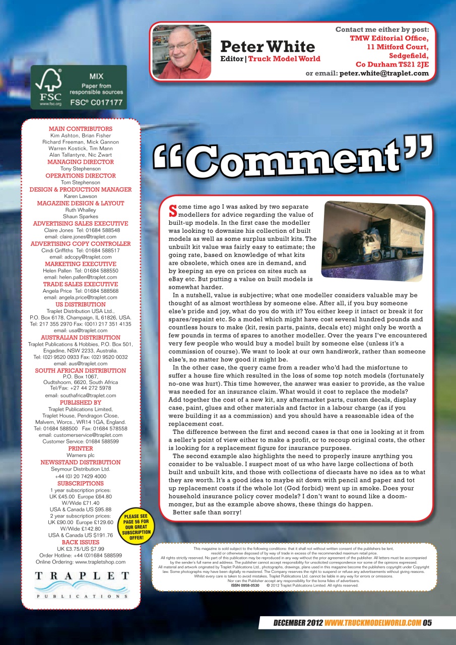 Model Car Truck Motorcycles World Preview Pages