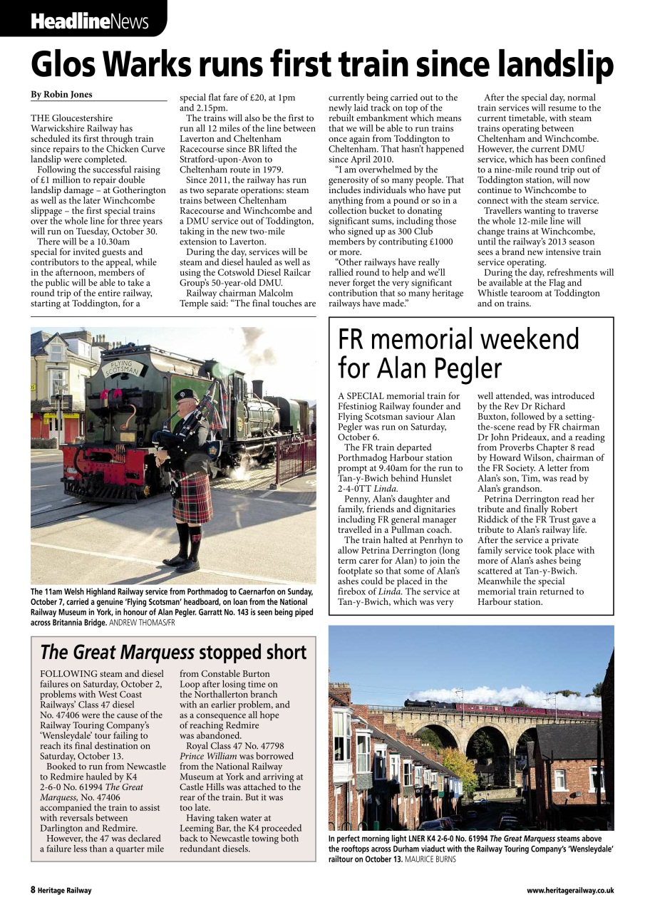 Heritage Railway Preview Pages