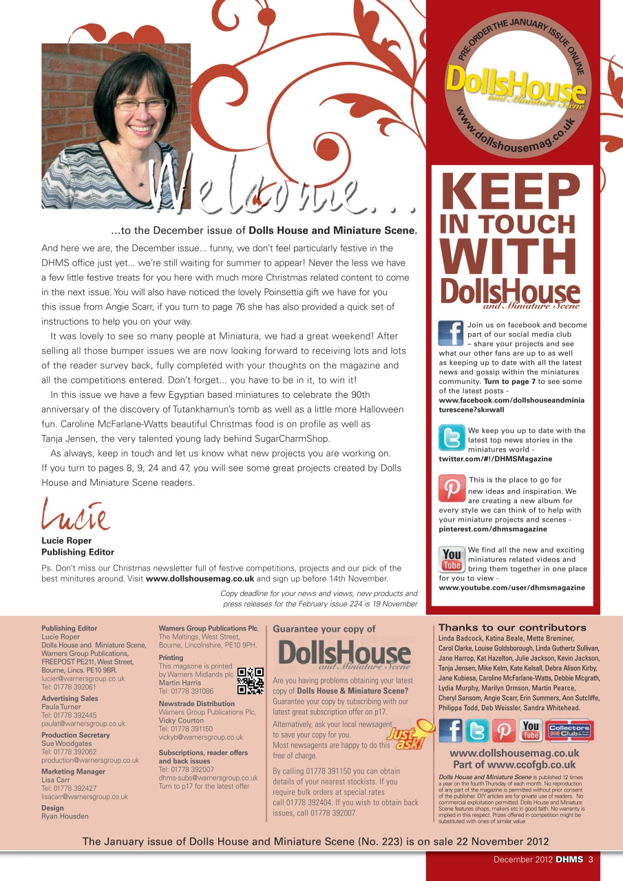 Dolls House and Miniature Scene Preview Pages