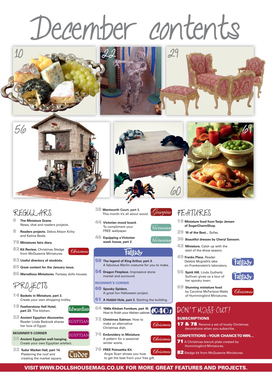 Dolls House and Miniature Scene Preview Pages