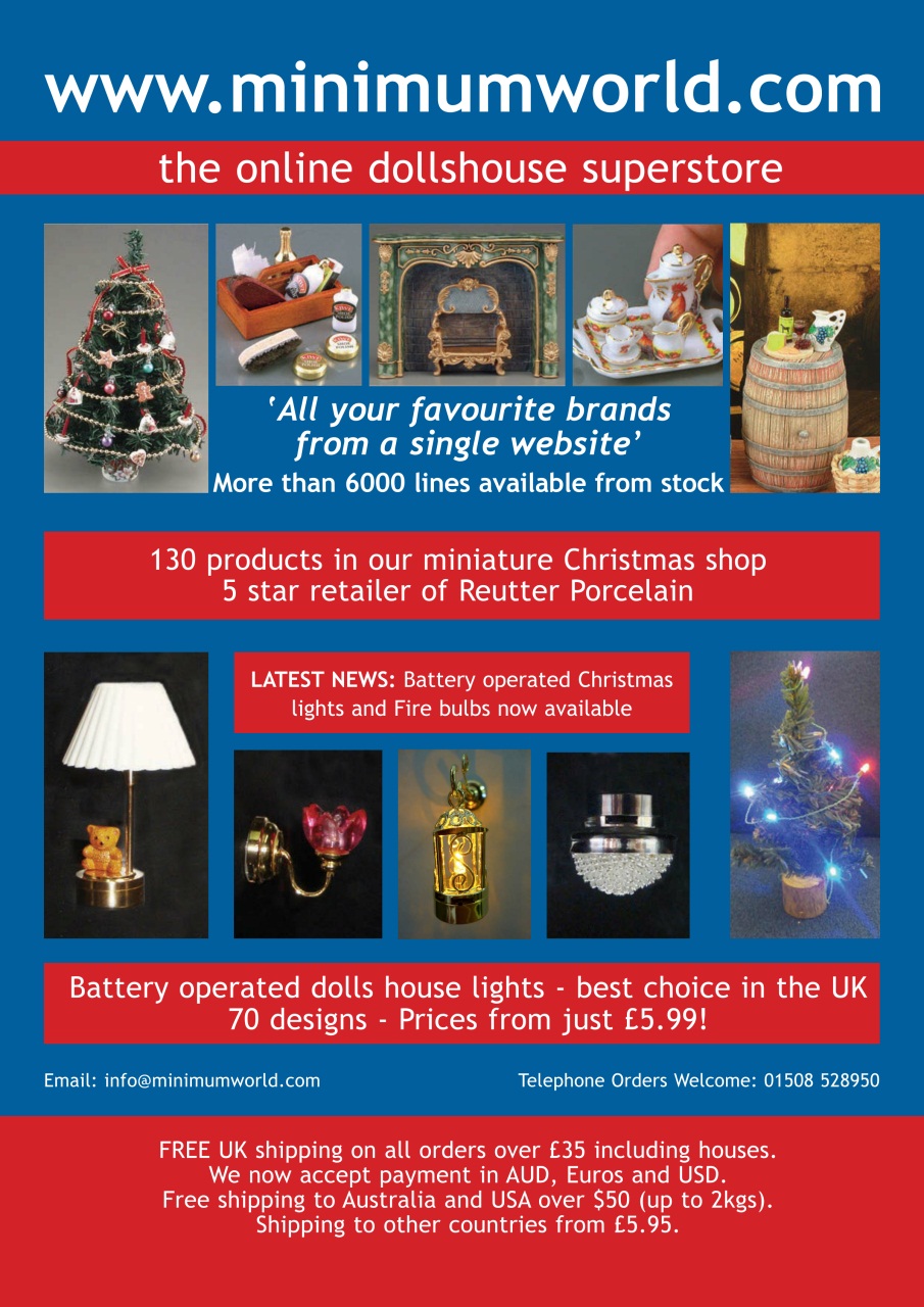 Dolls House and Miniature Scene Preview Pages