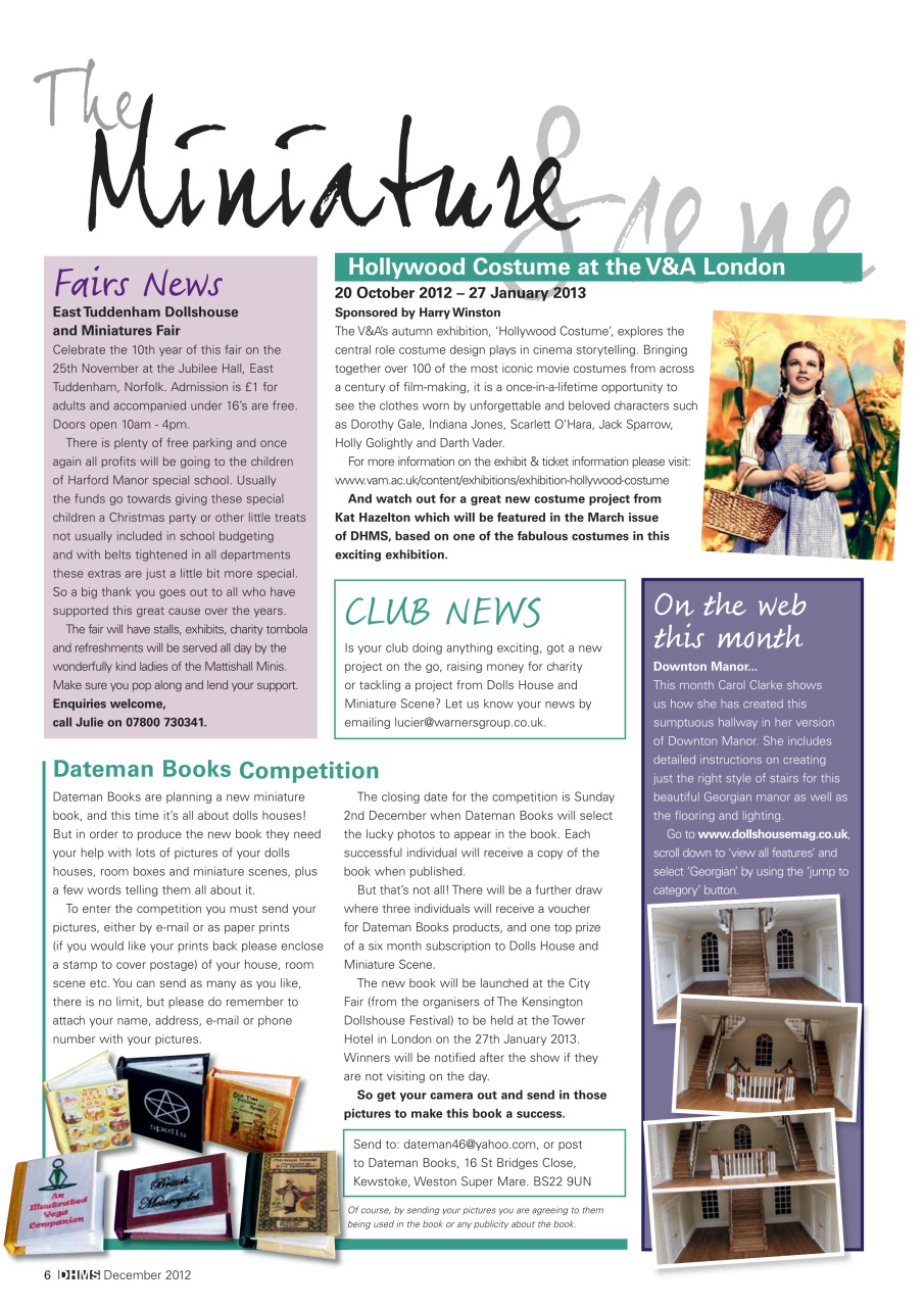 Dolls House and Miniature Scene Preview Pages