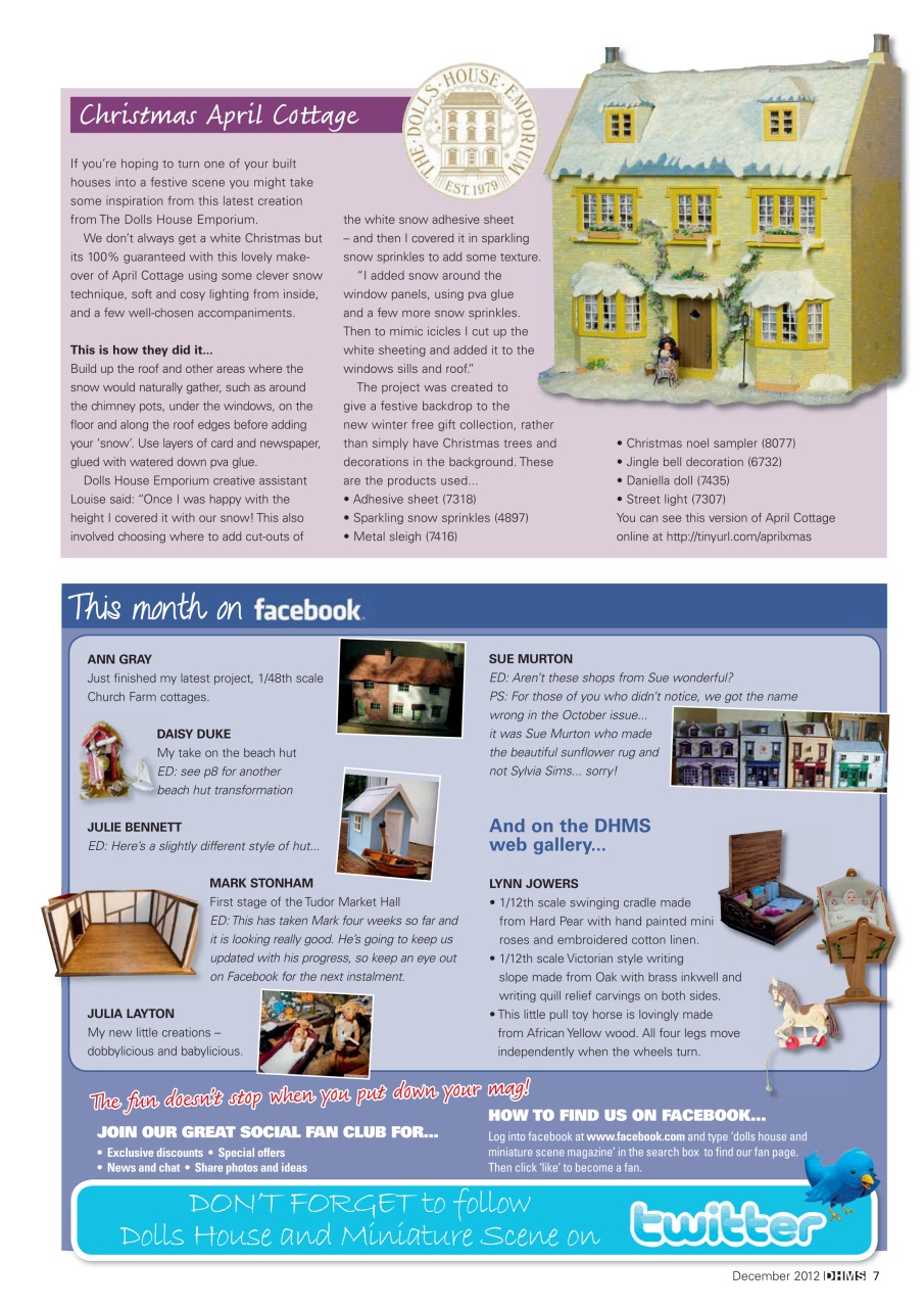 Dolls House and Miniature Scene Preview Pages