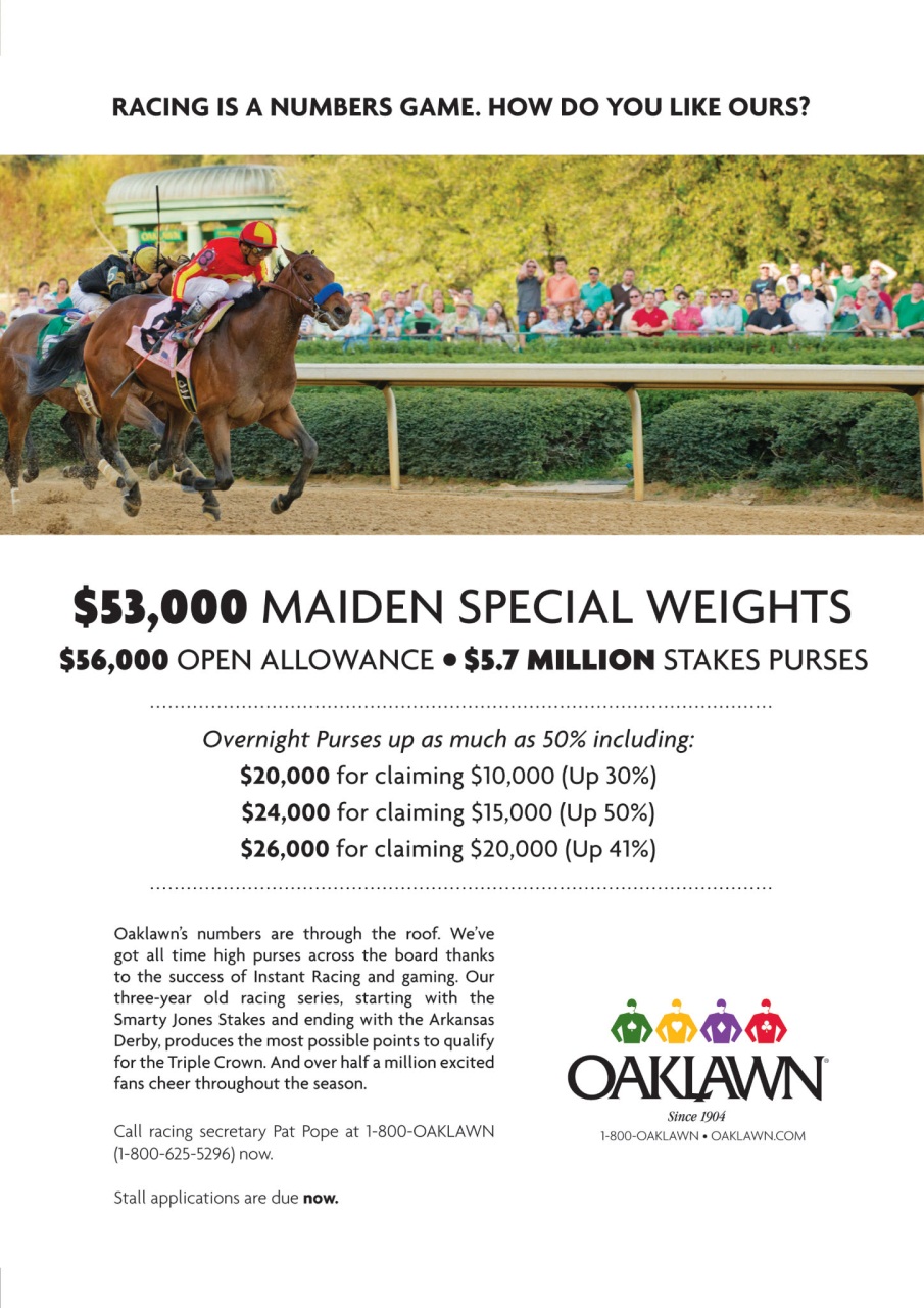 North American Trainer Magazine - horse racing Preview Pages