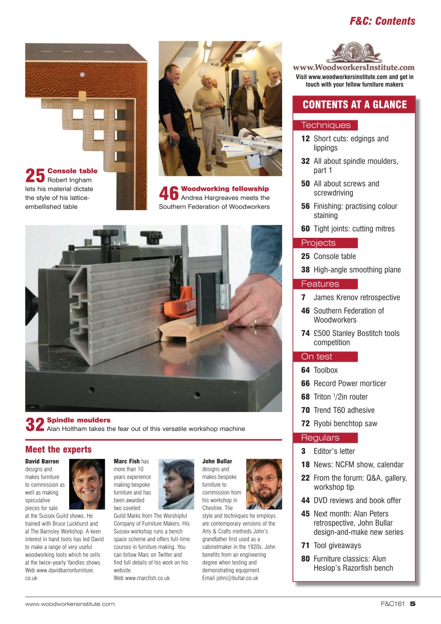 Furniture & Cabinetmaking Preview Pages