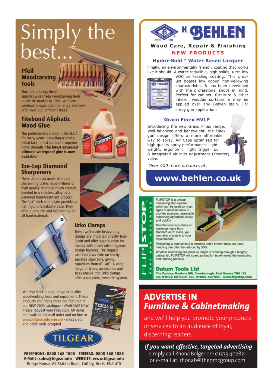 Furniture & Cabinetmaking Preview Pages