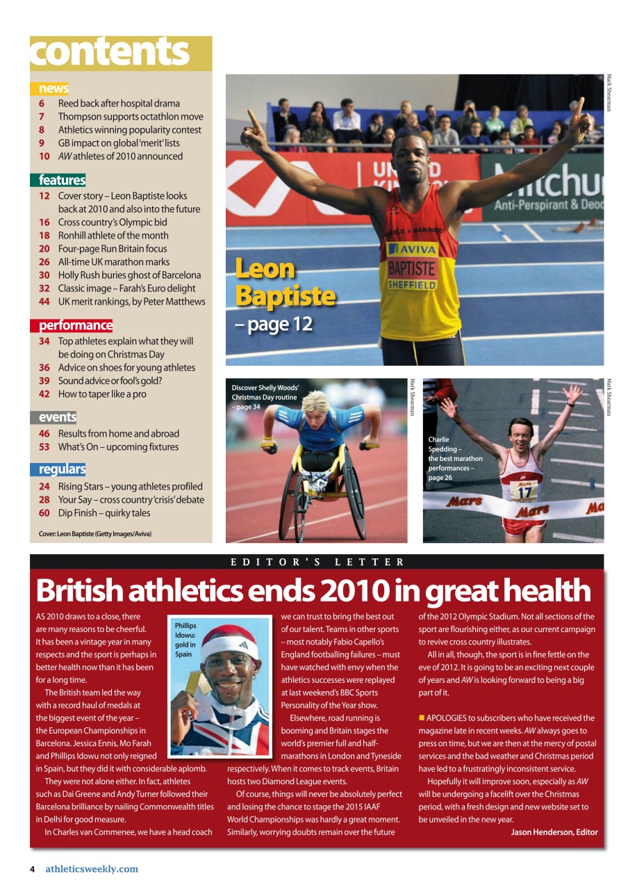 AW – Athletics Weekly Magazine Preview Pages