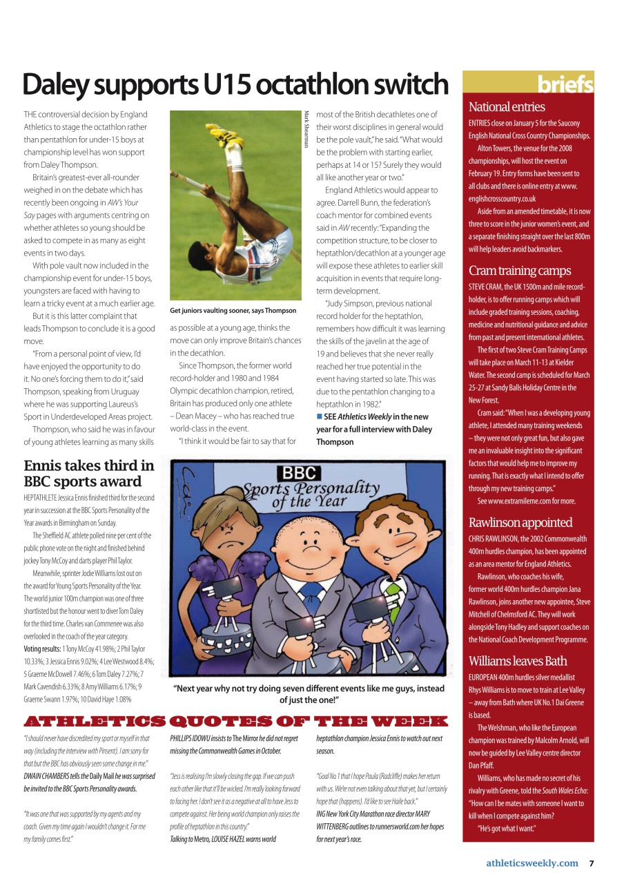 AW – Athletics Weekly Magazine Preview Pages