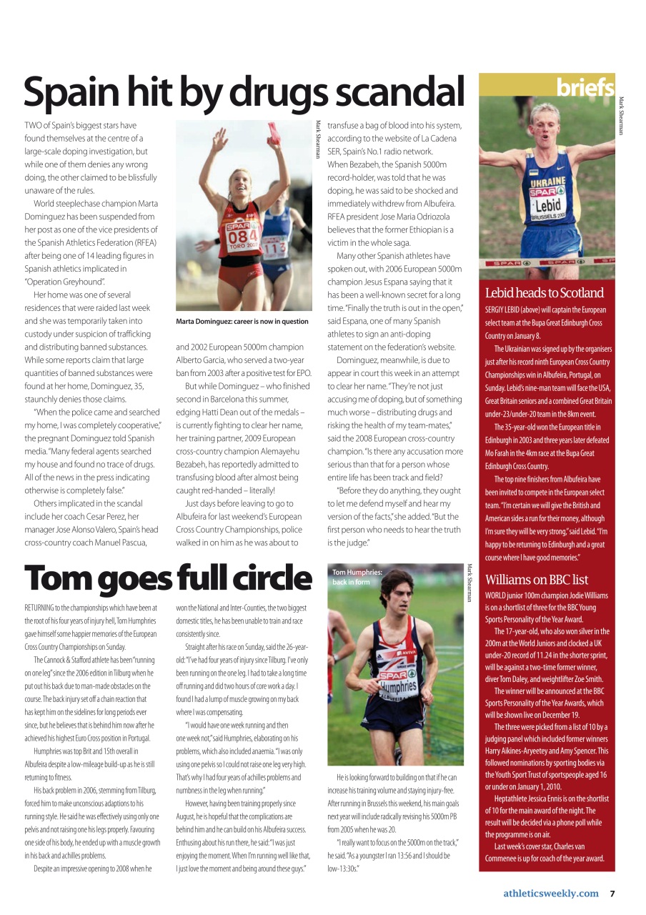 AW – Athletics Weekly Magazine Preview Pages