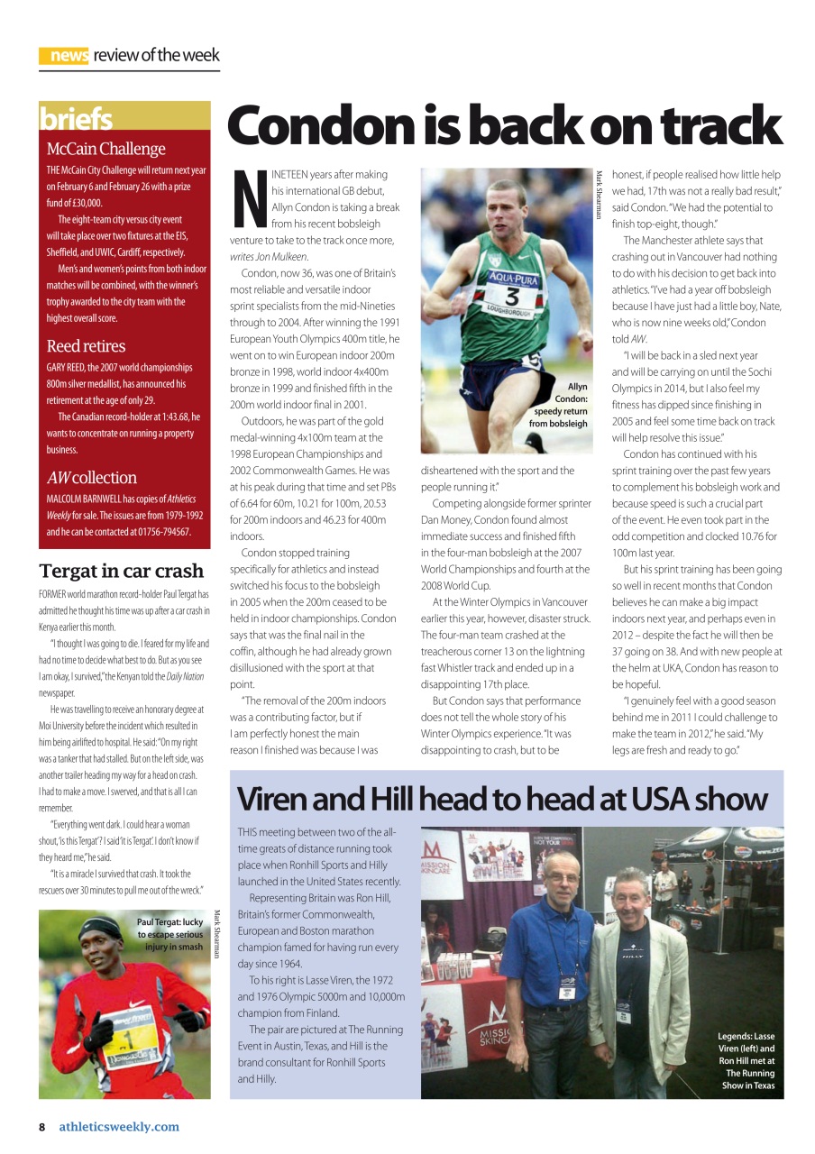 AW – Athletics Weekly Magazine Preview Pages
