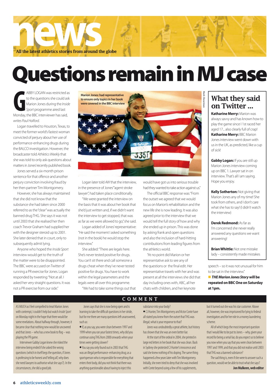 AW – Athletics Weekly Magazine Preview Pages