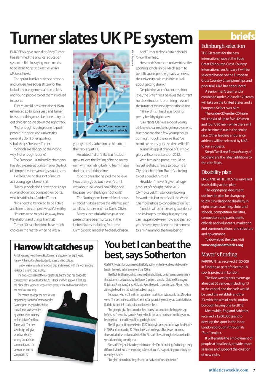 AW – Athletics Weekly Magazine Preview Pages