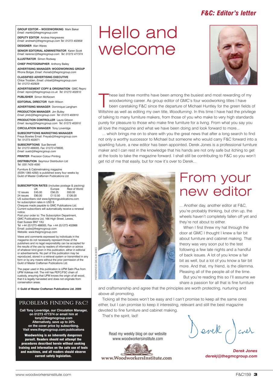 Furniture & Cabinetmaking Preview Pages