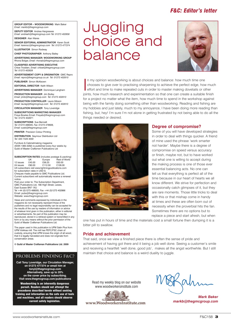 Furniture & Cabinetmaking Preview Pages