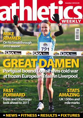 AW – Athletics Weekly Magazine issue AW Dec 2 2010