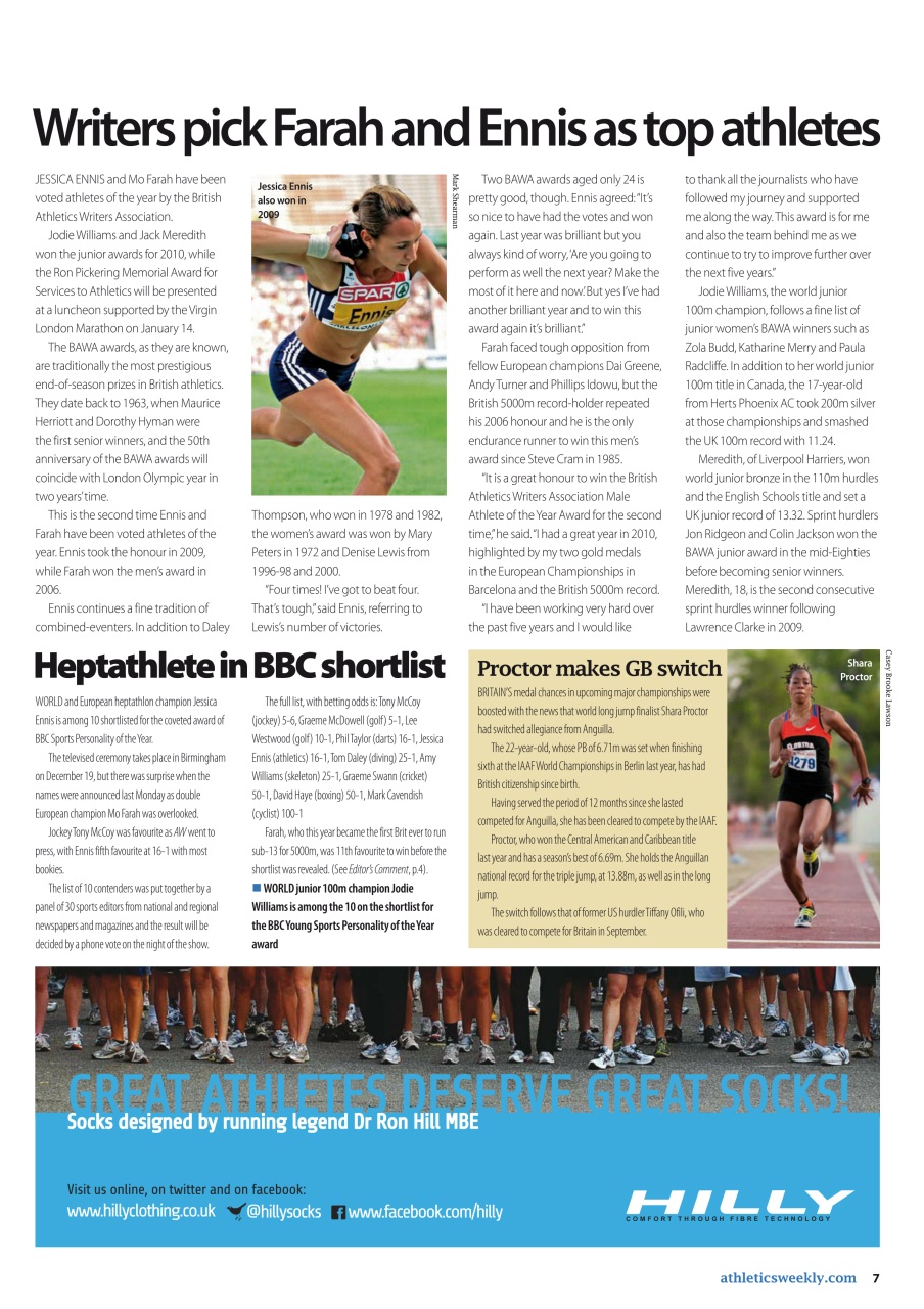 AW – Athletics Weekly Magazine Preview Pages
