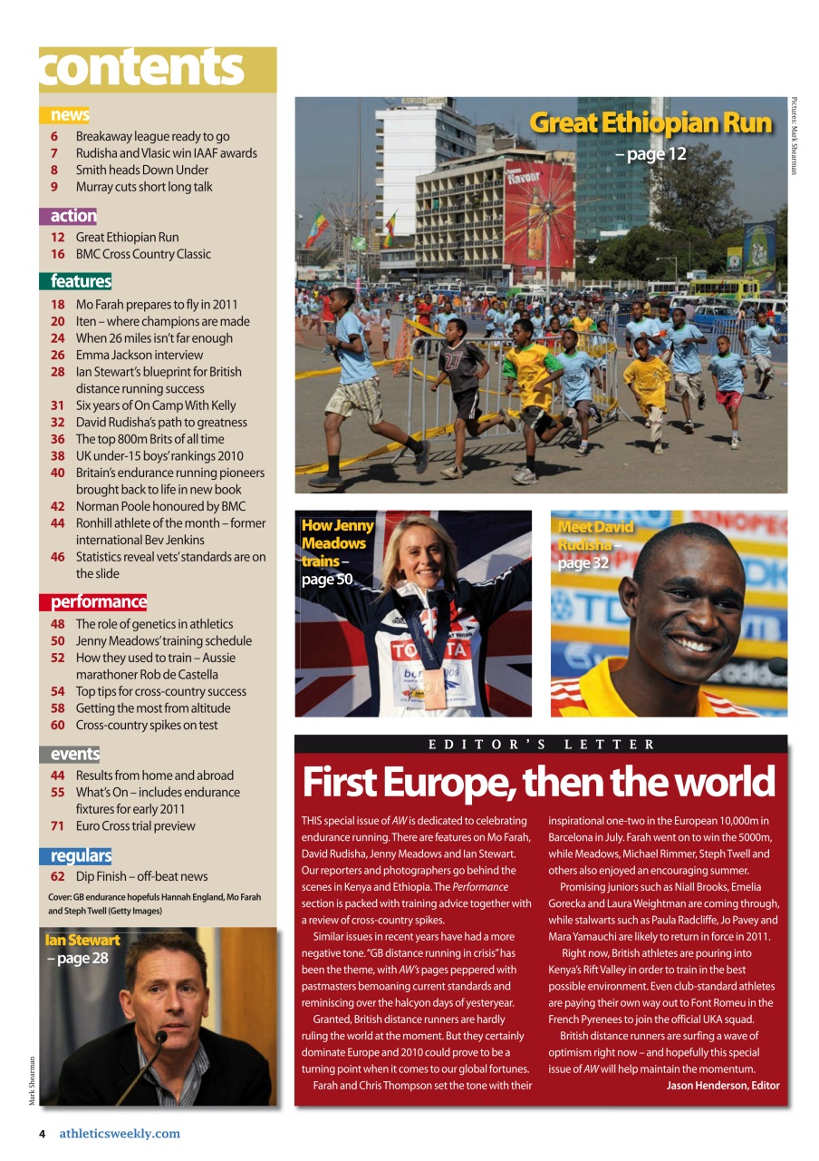 AW – Athletics Weekly Magazine Preview Pages