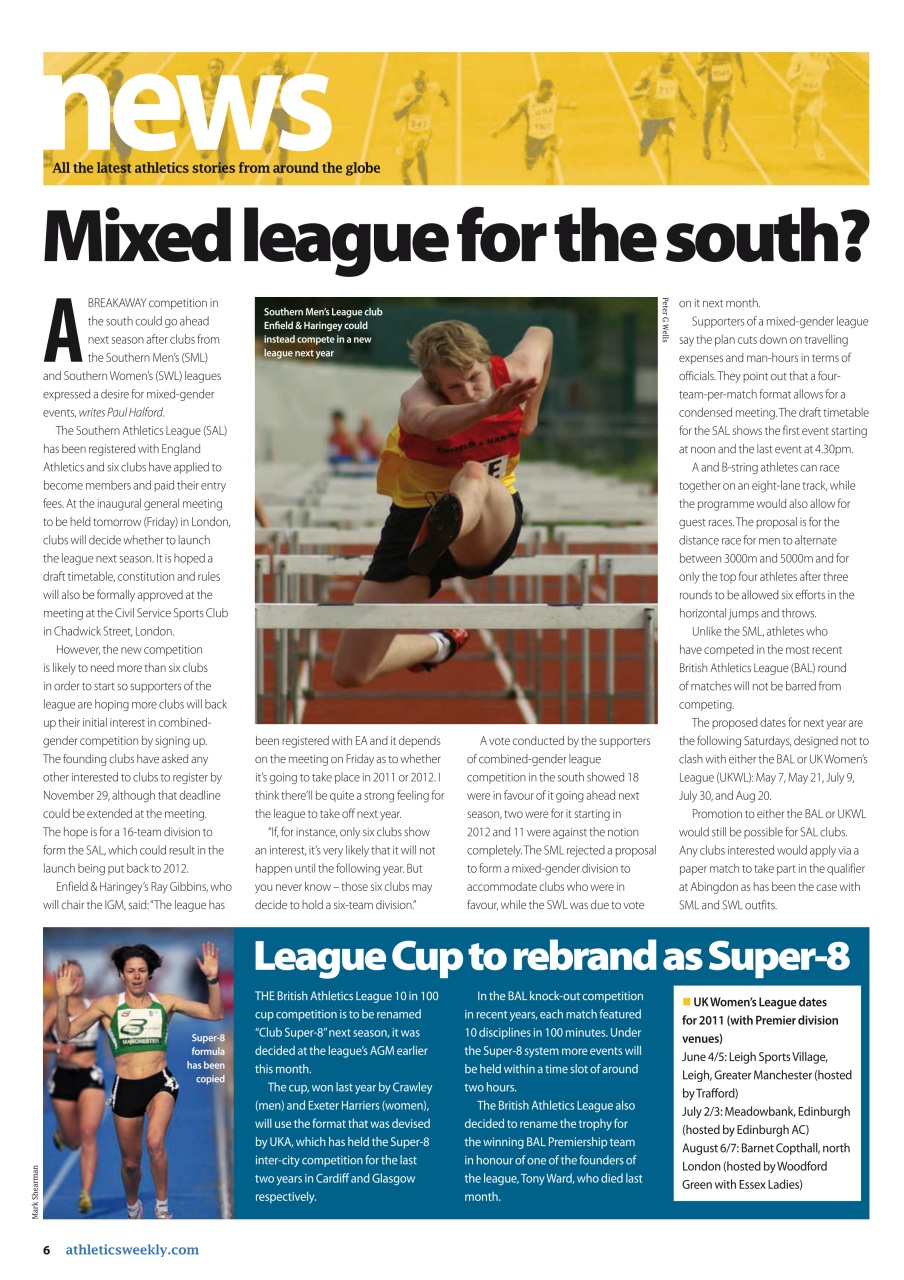 AW – Athletics Weekly Magazine Preview Pages