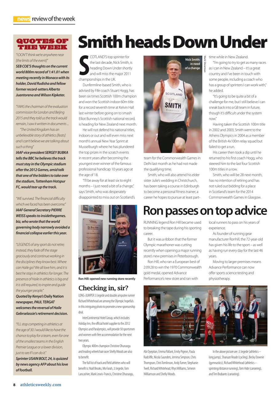AW – Athletics Weekly Magazine Preview Pages