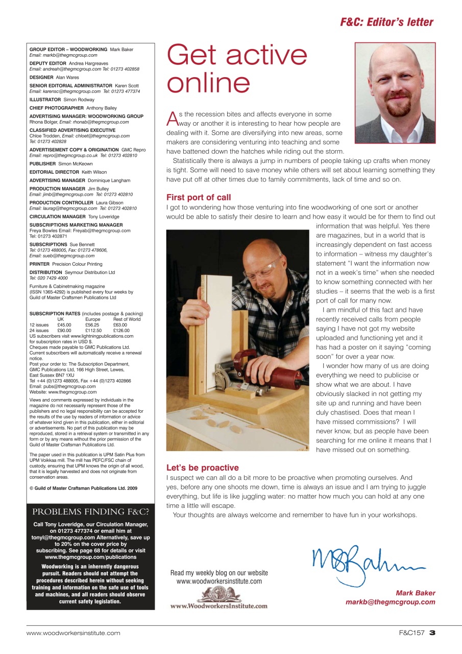 Furniture & Cabinetmaking Preview Pages