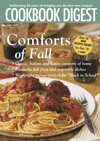 Cookbook Digest issue Fall 2012