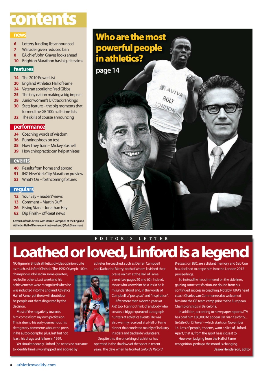 AW – Athletics Weekly Magazine Preview Pages