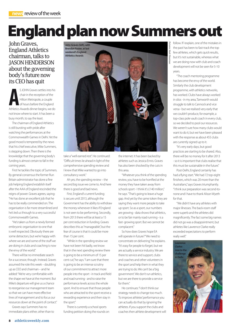 AW – Athletics Weekly Magazine Preview Pages