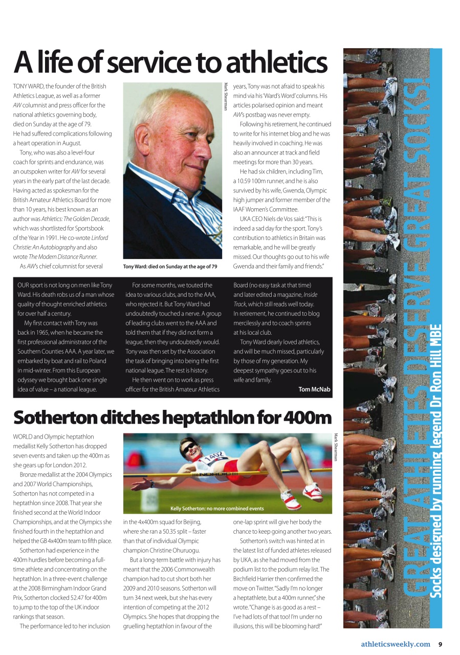 AW – Athletics Weekly Magazine Preview Pages