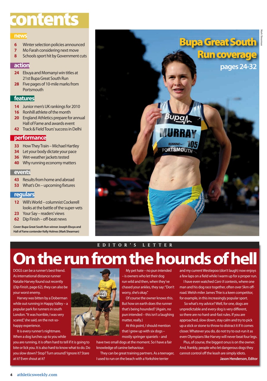 AW – Athletics Weekly Magazine Preview Pages