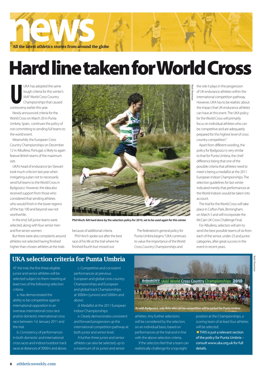 AW – Athletics Weekly Magazine Preview Pages