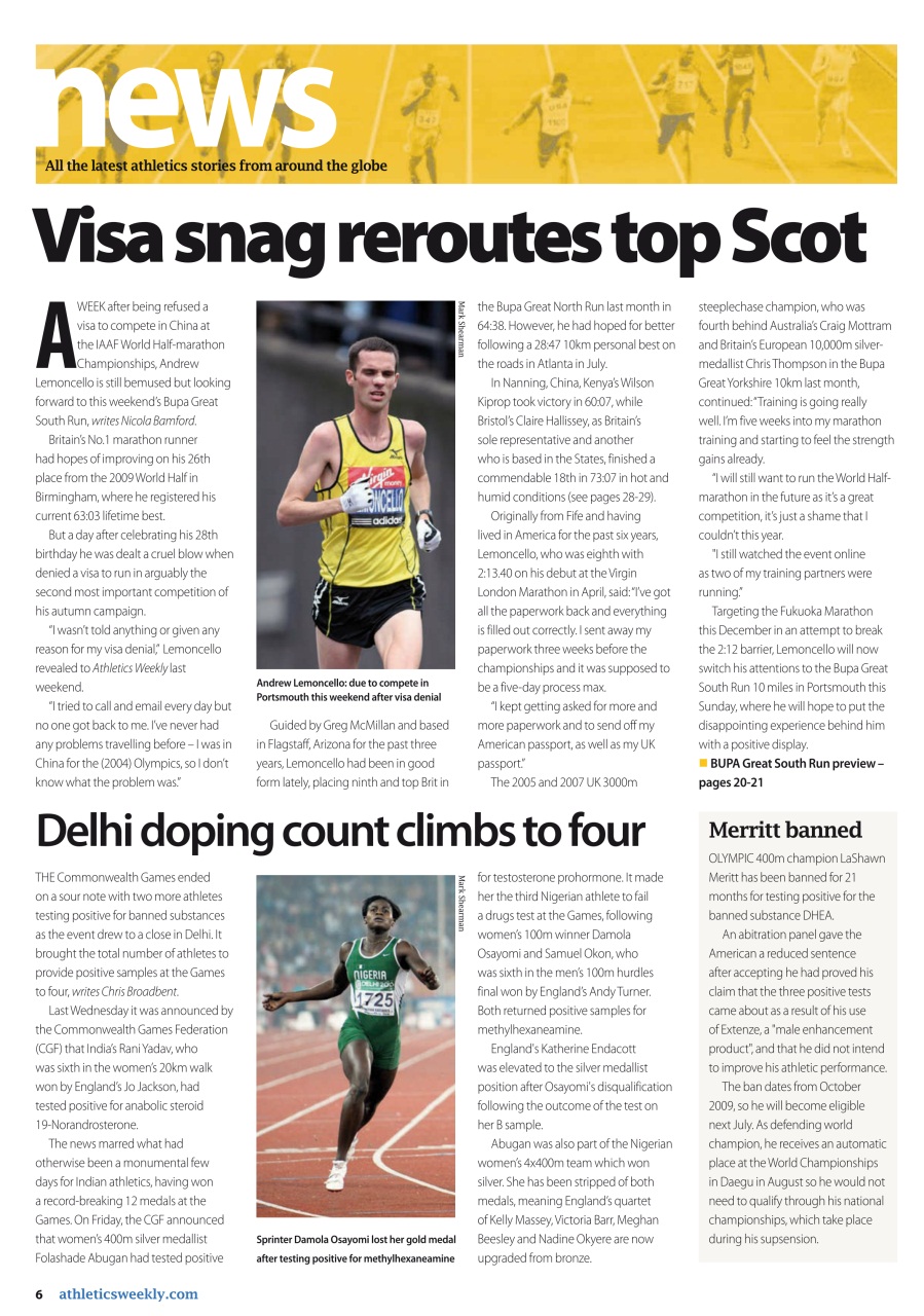AW – Athletics Weekly Magazine Preview Pages